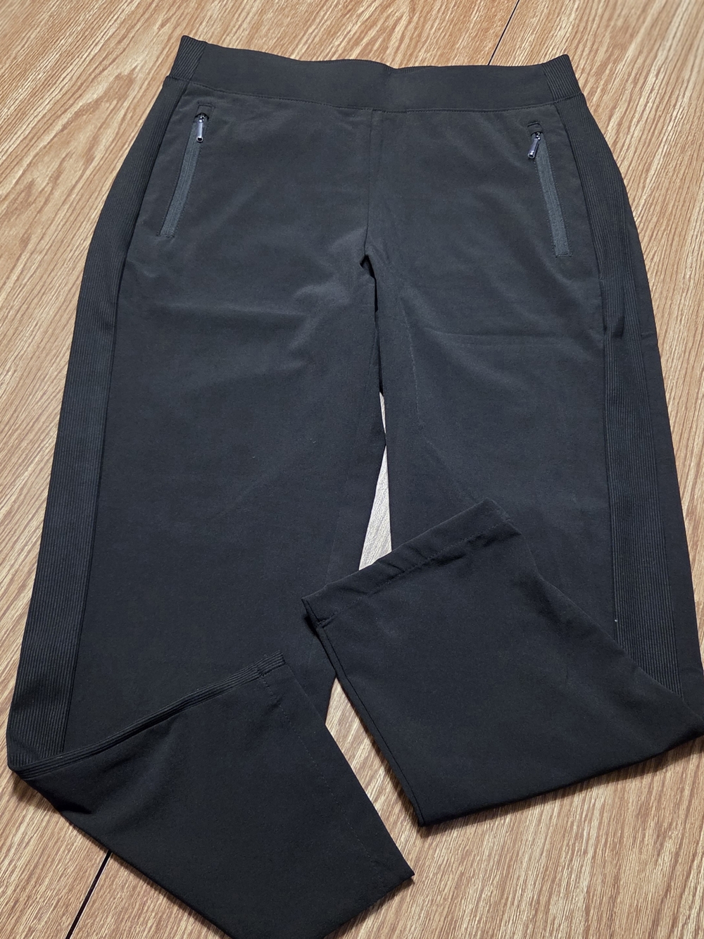 Chico's Black Zip Pocket Joggers